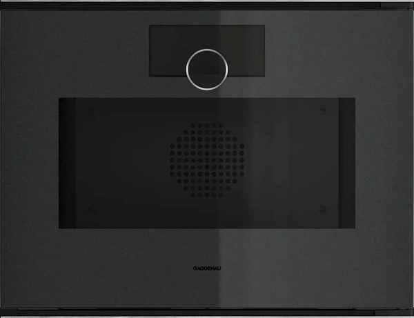 Gaggenau GS250100 — Комбинированный паровой духовой шкаф 60 x 45 см Петли двери справа, отделка Gaggenau Onyx